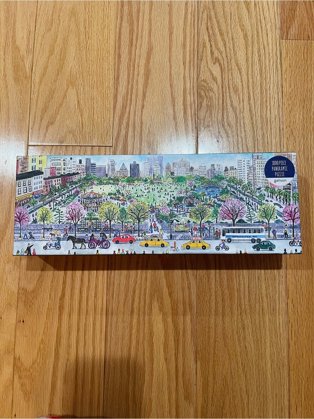 Panoramic Park Scene 1000-Piece Jigsaw Puzzle - Multi/Blue